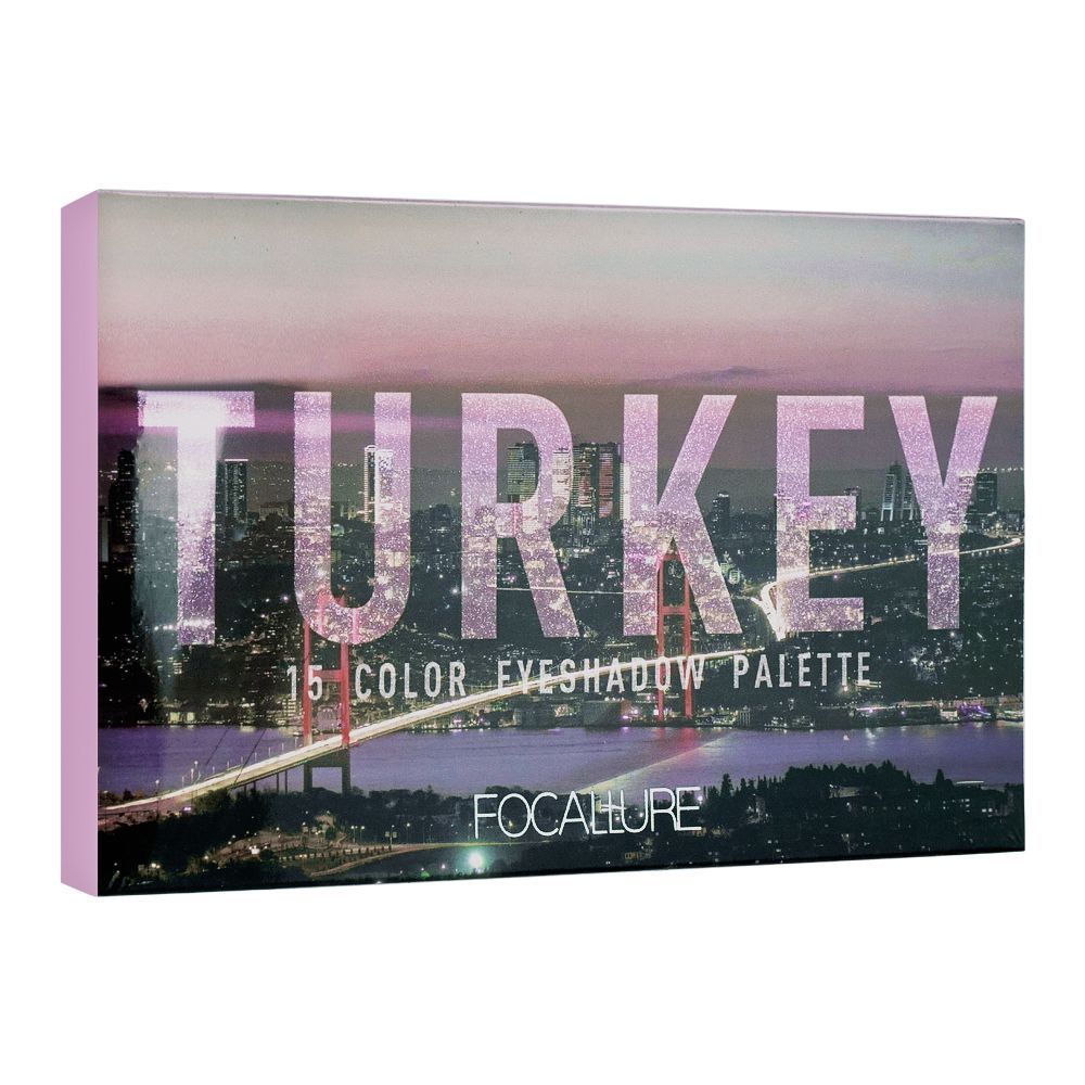 Focallure 15 Pan Eyeshadow 'Go Travel' Palette, 4 Hi Turkey
