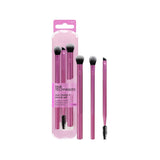 Real Techniques Eye Shade + Blend Makeup Brush Trio – 3-Piece Eyeshadow Brush Set