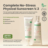 AXIS-Y Complete No-Stress Physical Sunscreen SPF50+ PA++++ 50ml | Mineral Korean Sunscreen