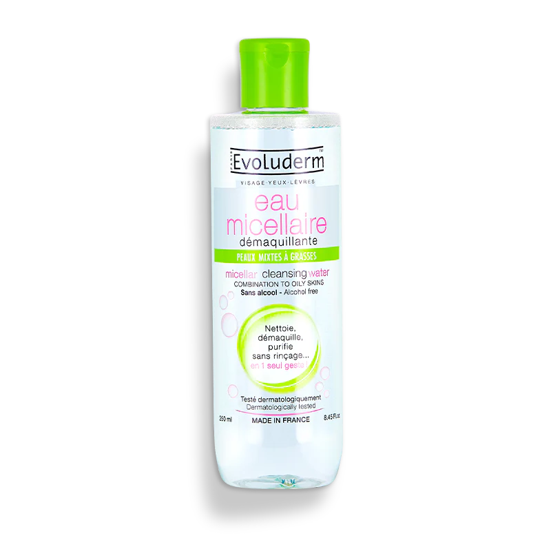 Evoluderm - Micellar Cleansing Water For Combination Oily Skin - 100ml