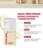 KSECRET SEOUL 1988 Cream : Retinal Liposome 1% + Fermented Rice 50ml