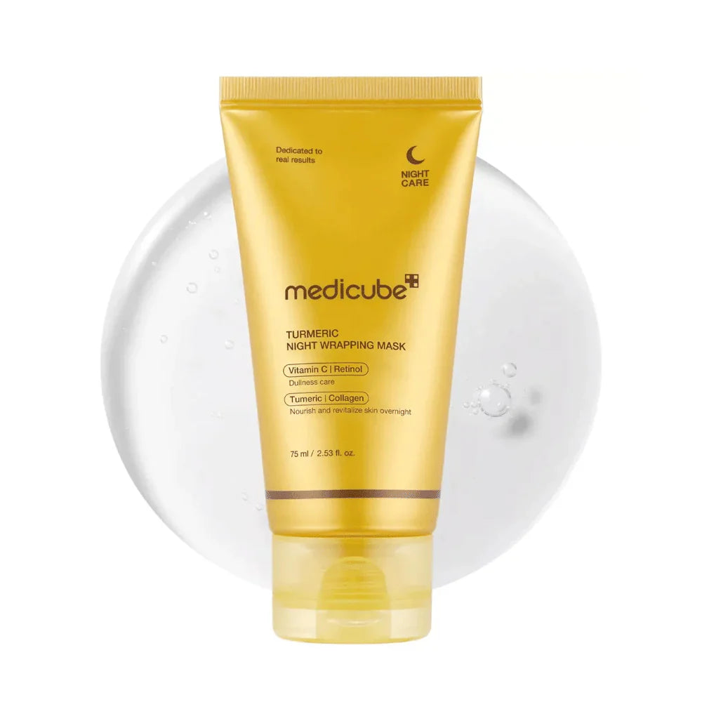 Medicube Kojic Acid Turmeric Night Wrapping Mask – 75ML | Brightening & Even Skin Tone