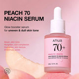 Anua 70+ Peach Niacinamide Serum 70% – Brightening & Hydrating Skincare
