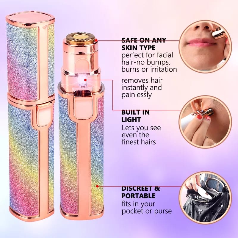 TOOLUXE - GLAMTRIM 2 IN 1 HAIR REMOVAL MACHINE & EYEBROW TRIMMER