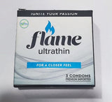 Flame Ultra Thin Condoms For a Closer Feel - 3Pcs