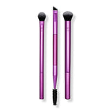 Real Techniques Eye Shade + Blend Makeup Brush Trio – 3-Piece Eyeshadow Brush Set
