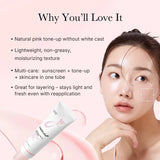 Medicube PDRN Pink Tone Up Sun Cream SPF50+ PA++++ 50ml | Korean Tone-Up Sunscreen