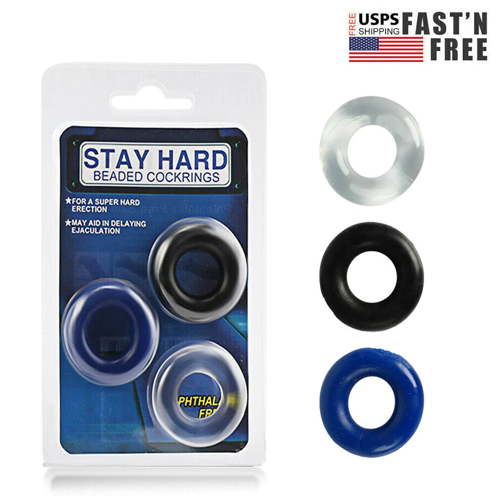 Pack of 3 silicone joy rings 3s