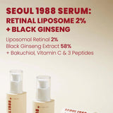KSECRET SEOUL 1988 Serum 30ml – Retinal Liposome 2% & Black Ginseng Anti-Aging Serum