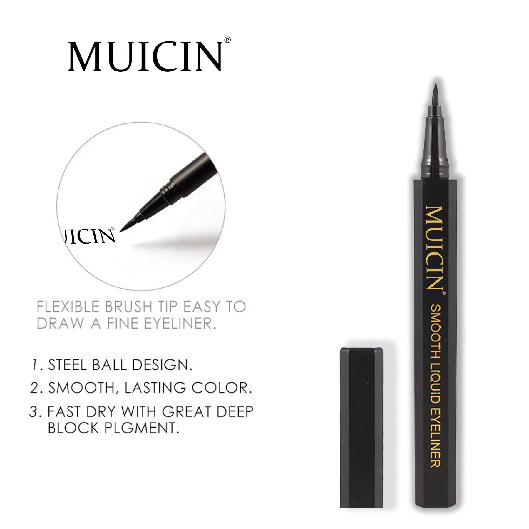 MUICIN - Waterproof Smooth Liquid Eyeliner