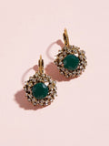 SHEIN - Green  Rhinestone Earrings
