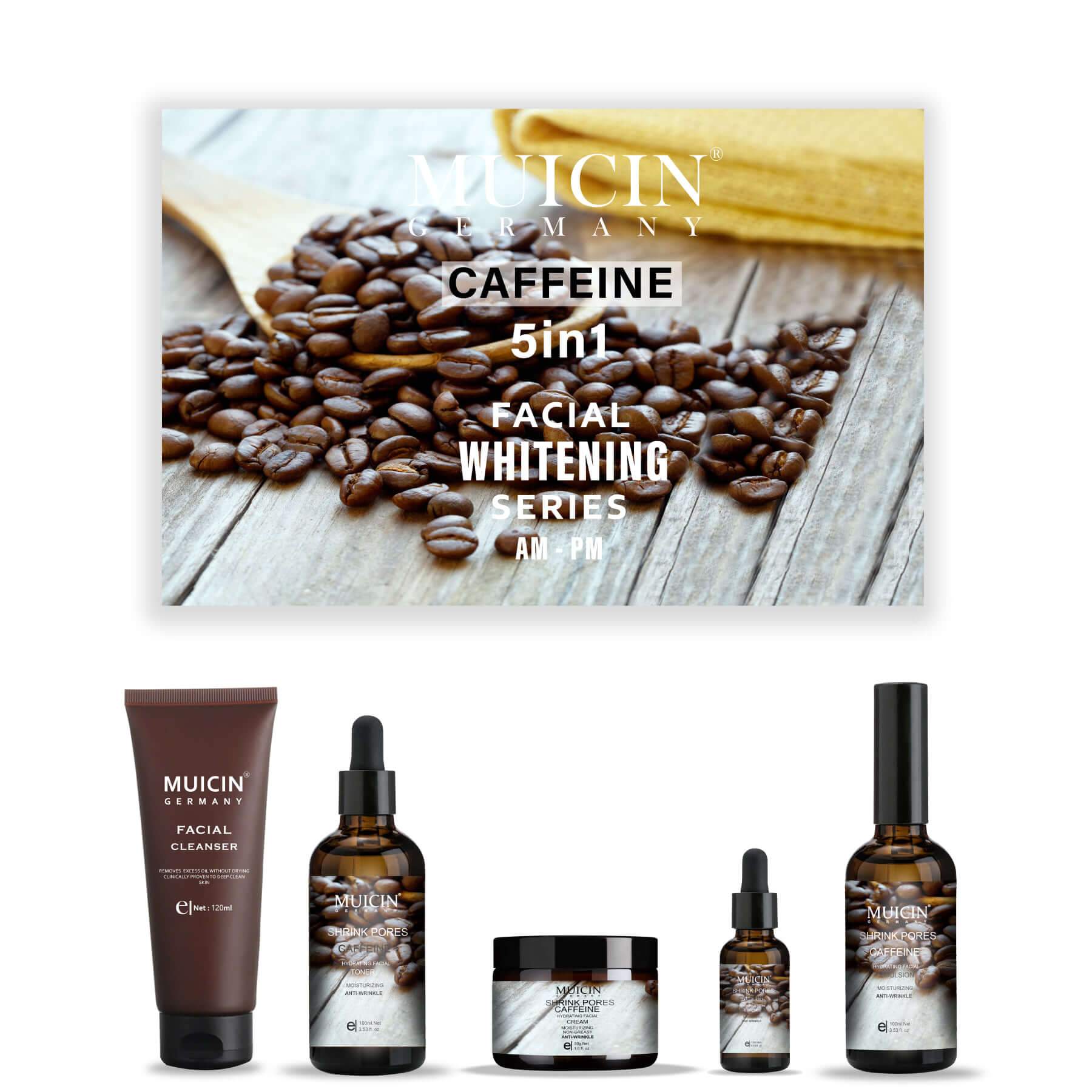 MUICIN - Shrink Pores Caffeine 5 in 1 Facial Kit