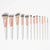 BH Cosmetics - Rose Romance 12 Piece Brush Set With Bag