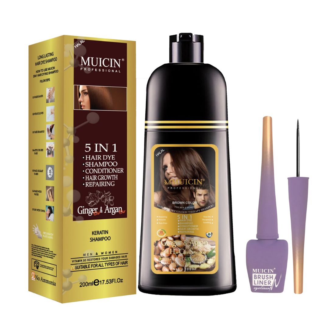 MUICIN - 5 in 1 Hair Color Shampoo With Ginger & Argan Oil - Deal 02