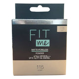 Maybelline New York Fit Me Matte+Poreless Compact Powder - 115 Ivory