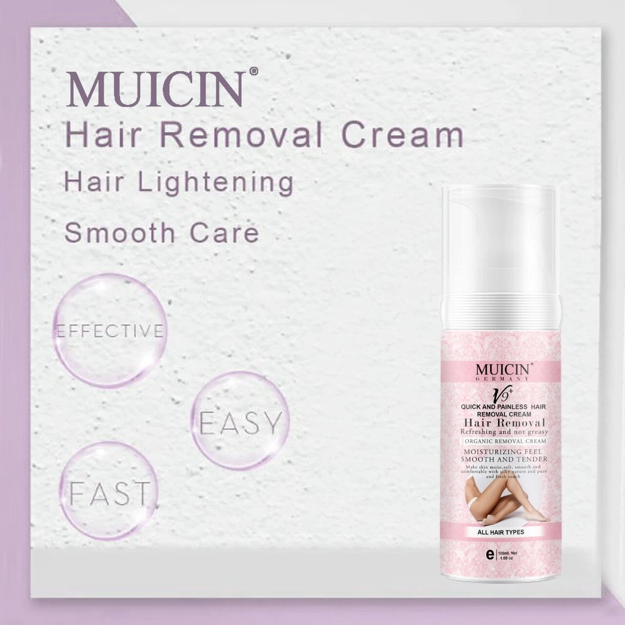 MUICIN - V9+ Quick & Painless Hair Removal Cream - 100ml