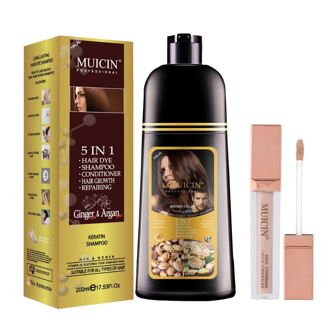 MUICIN - 5 in 1 Hair Color Shampoo With Ginger & Argan Oil - Deal 04