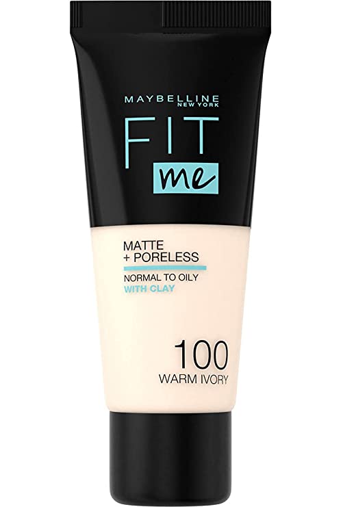 Maybelline - Fit Me Matte & Poreless Foundation - 100 Warm Ivory