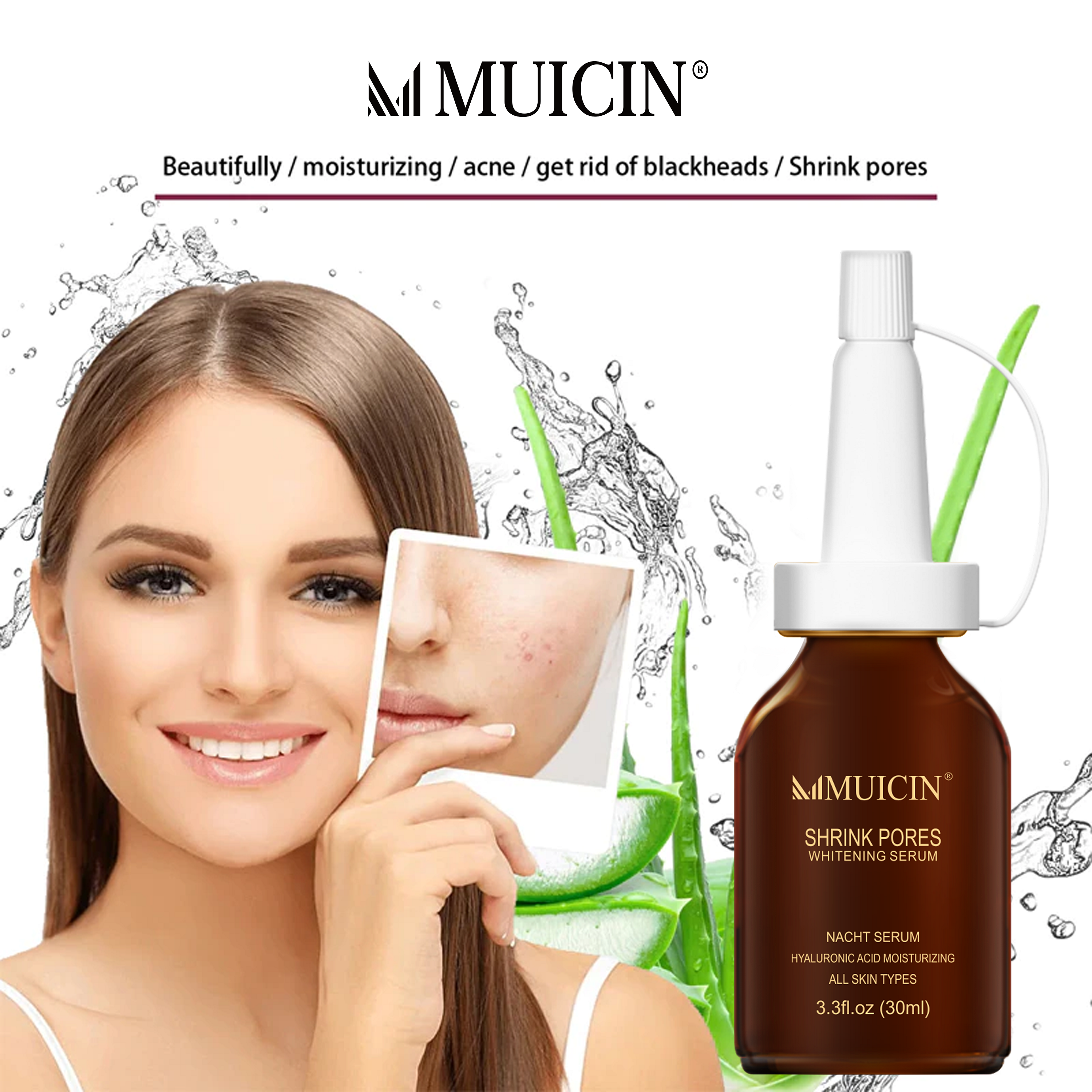 MUICIN - Shrink Pores Hyaluronic Acid Serum - 30ml