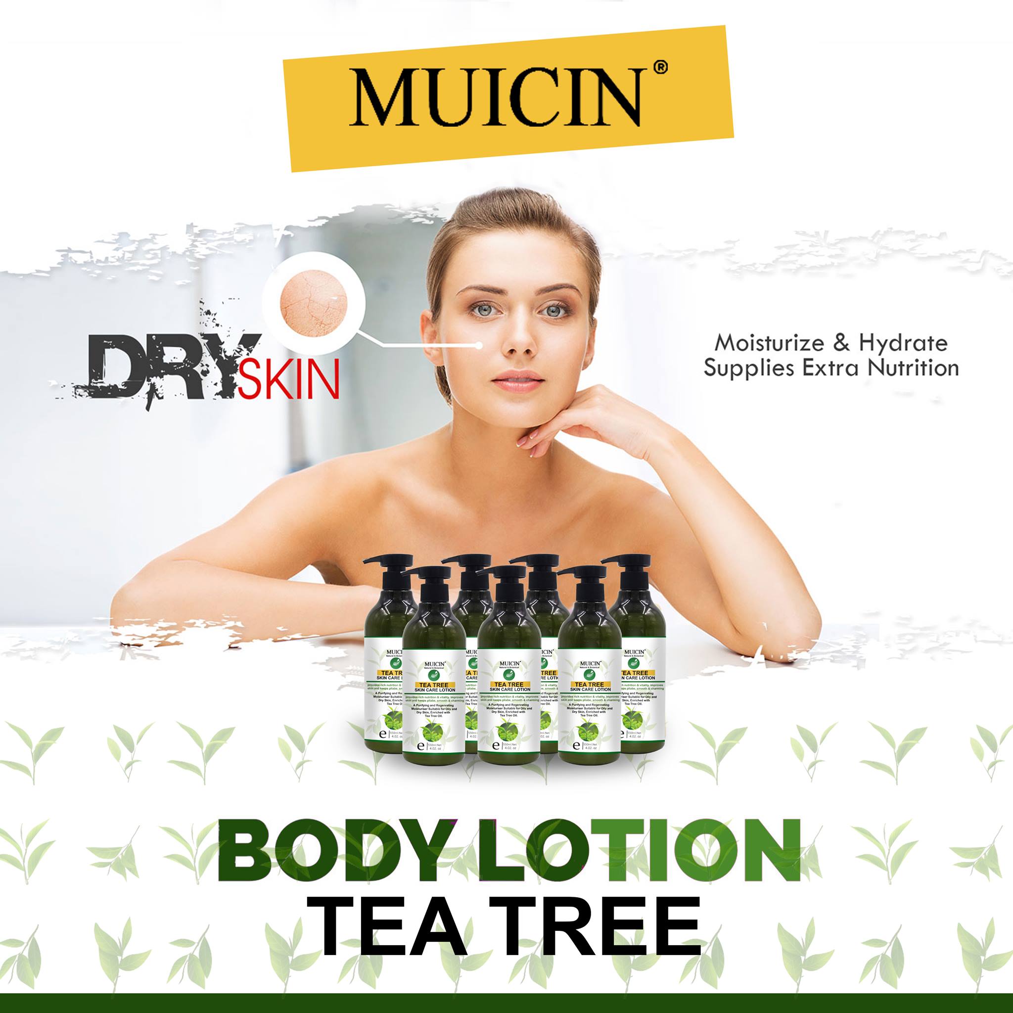 MUICIN - Tea Tree Skin Care Body Lotion - 550ml