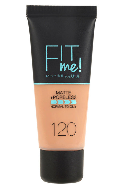 MAYBELLINE - FIT ME MATTE AND PORELESS FOUNDATION - CLASSIC IVORY 120