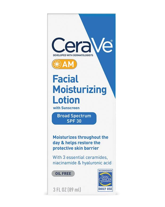 CERAVE - AM Facial Moisturizing Lotion with Sunscreen BROAD SPECTRUM SPF 30 SUNSCREEN OIL FREE - 89ML