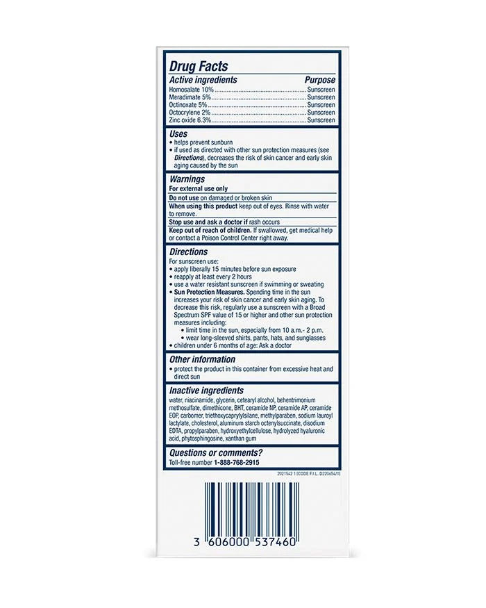 CERAVE - AM Facial Moisturizing Lotion with Sunscreen BROAD SPECTRUM SPF 30 SUNSCREEN OIL FREE - 89ML