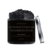 JADOLE NATURALS - Activated Charcoal Face And Body Scrub Black 250g