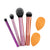 Real Techniques - Everyday Essentials Makeup Brush Kit with Bonus Miracle Complexion Sponge