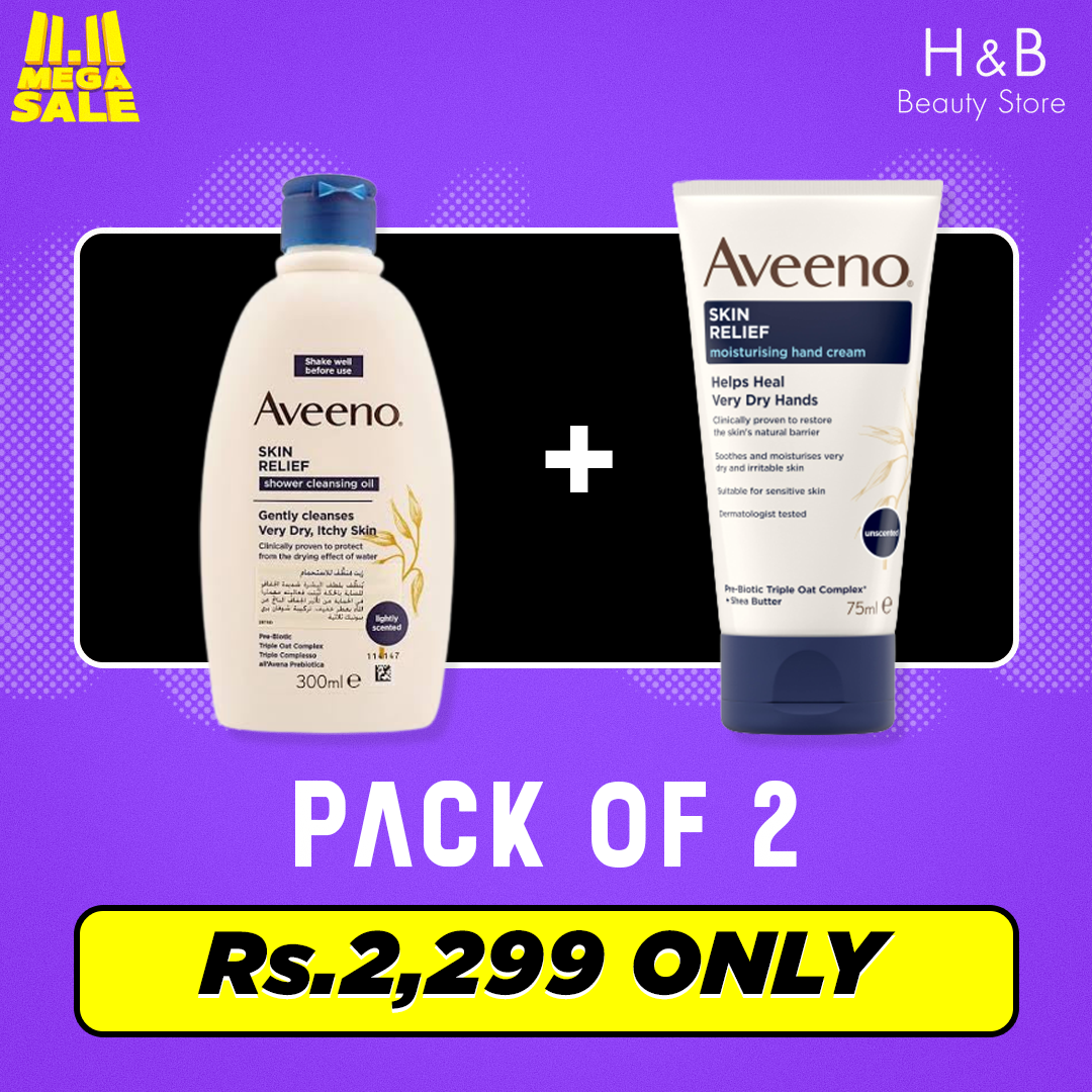 Pack of 2 - Aveeno Skin Cleansing Oil & Aveeno Hand Cream