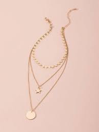 Shein Necklace - Round Charm Necklace