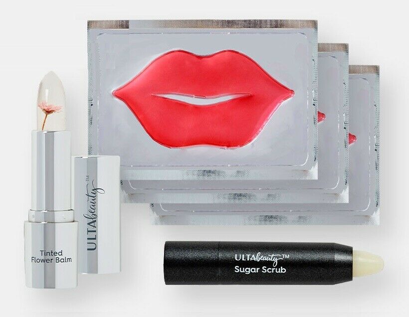 Ulta Beauty -5 Piece Lip Treatment Kit/Set: Sugar Scrub, Lip Masks & Tinted Flower Balm